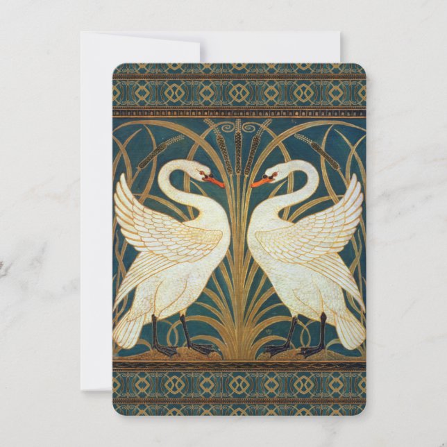 Carte Walter Crane Swan (Devant)