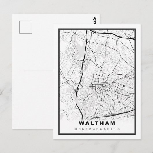 Carte Waltham (Devant / Derrière)