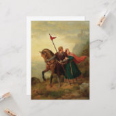 Carte Walther et Hildegund fuient avec leur cheval (Devant/Arrière en situation)