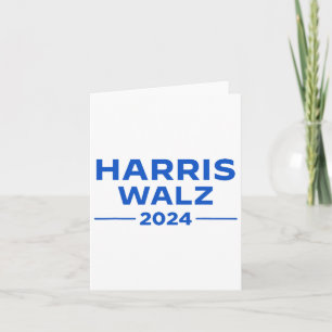 Carte Walz 2024 Président américain Drapeau Kamala Harri