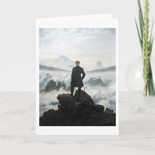 Carte Wanderer au-dessus de la mer de brouillard, Friedr (Devant)