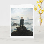 Carte Wanderer au-dessus de la mer de brouillard, Friedr (Fleur jaune)