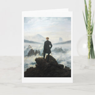 Carte Wanderer au-dessus de la mer de brouillard, Friedr