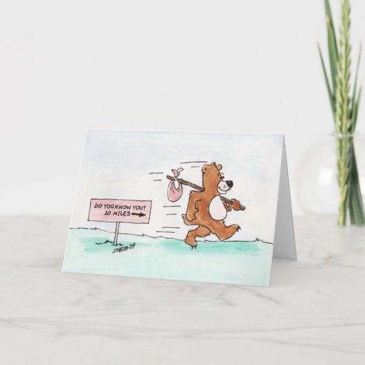 Carte Wandering Bear (Birthday Card) (Devant)