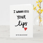 Carte Wanna Kiss Your Other Lips Card (Fleur jaune)