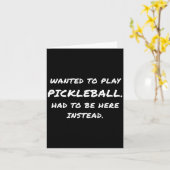 Carte Wanted To Play Ckleball Instead (Fleur jaune)