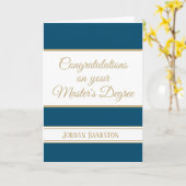 Carte Waouh ! Master's grade Graduation card (Fleur jaune)