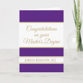 Carte Waouh ! Master's grade Graduation card (Devant)