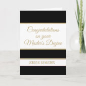 Carte Waouh ! Master's grade Graduation card (Devant)