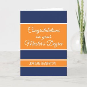 Carte Waouh ! Master's grade Graduation card