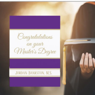 Carte Waouh ! Master's grade Graduation card