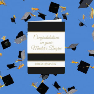Carte Waouh ! Master's grade Graduation card