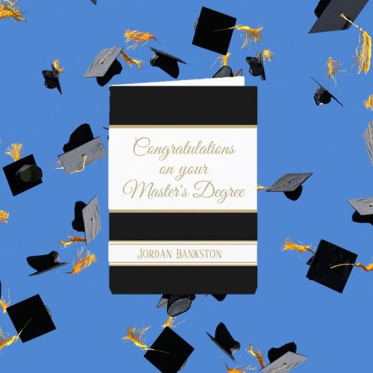Carte Waouh ! Master's grade Graduation card