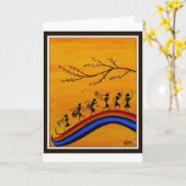 Carte warli (Fleur jaune)