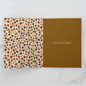 Carte Warm Coffee Bean Roast Tones Seamless Pattern (Intérieur)