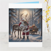 Carte Warm Hugs in a Winter Wonderland (Fleur jaune)