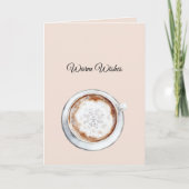 Carte Warm Wishes Cocoa Snowflake Christmas (Devant)