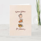 Carte Warm Wishes for Autumn Greeting Card (Devant)