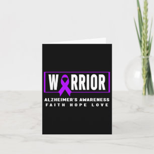 Carte Warrior - Ruban Violet Sensibilisation à la maladi