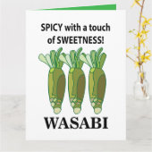 Carte Wasabi Épicé Avec Une Touche De Douceur Wasabi (Fleur jaune)