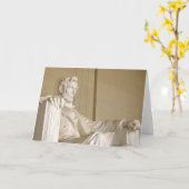 Carte Washington, C.C, le Lincoln Memorial (Fleur jaune)