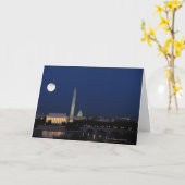 Carte Washington DC la nuit (Fleur jaune)