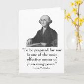 Carte Washington et citations (Fleur jaune)