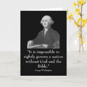 Carte Washington et citations (Fleur jaune)