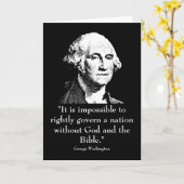 Carte Washington et citations (Fleur jaune)