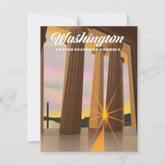 Carte Washington États-Unis d'Amérique (Devant)