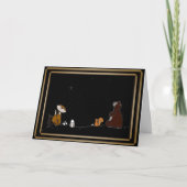 Carte Watching under the same Stars Folded Greeting Card (Devant)