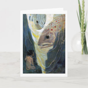 Carte Water Baby and Fish, Jessie Willcox Smith