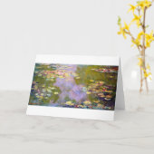 Carte Water Lily Pond à Giverny, Claude Monet (Fleur jaune)
