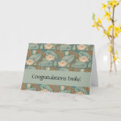 Carte Water Lys Lily Art Nouveau Nature (Fleur jaune)