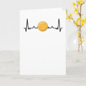 Carte Water Polo Battement de coeur | Cadeau d'amour de  (Fleur jaune)