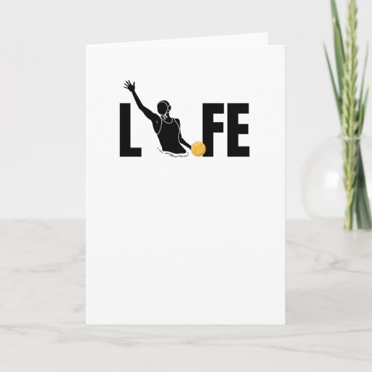 Carte Water Polo Life | Cadeau pour joueur de water-polo (Devant)