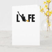 Carte Water Polo Life | Cadeau pour joueur de water-polo (Fleur jaune)