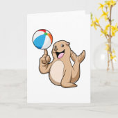 Carte Water-polo Seal Water (Fleur jaune)