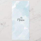 Carte Watercolor Blue Simple Party (Dos)