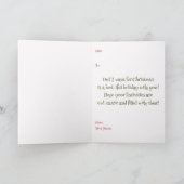 Carte Watercolor Cute Owls Whimsical Christmas Folded (Intérieur)