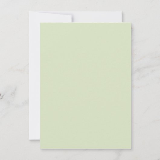 Carte Watercolor Eucalyptus Wedding | White Program (Dos)