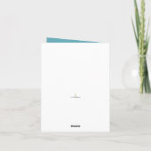 Carte Watercolor Floral Anniversaire (Dos)