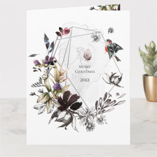 Carte watercolor floral frame