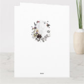 Carte watercolor floral frame (Dos)