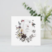 Carte watercolor floral frame (Debout devant)