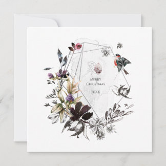 Carte watercolor floral frame