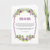 Carte Watercolor Floral Mother’s Day Definition (Devant)