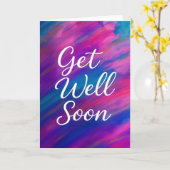 Carte Watercolor Get Well Soon (Fleur jaune)