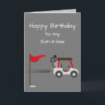 Carte Watercolor Golf Fun Golf Brother Son-in-law<br><div class="desc">Couleur d'eau mignonne Golf Golfer Amusant Art pour votre Fils-en-Belle anniversaire Parfait pour celui qui aime le golf</div>