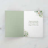 Carte Watercolor Green Floral Happy St. Patrick's Day (Intérieur)